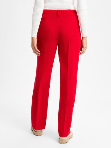 MAC Wide leg Bandplooibroek 'Camilla' in Rood