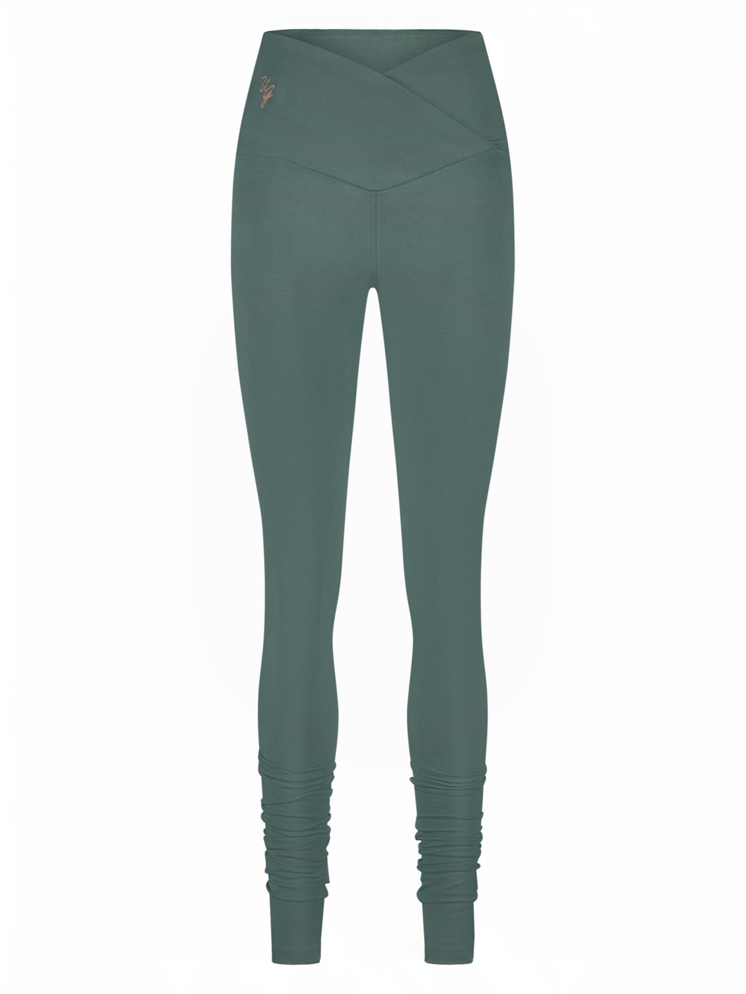 Urban Goddess Yoga & Activewear Slim fit Leggings 'Sati Yoga & Pilates' in Green: front