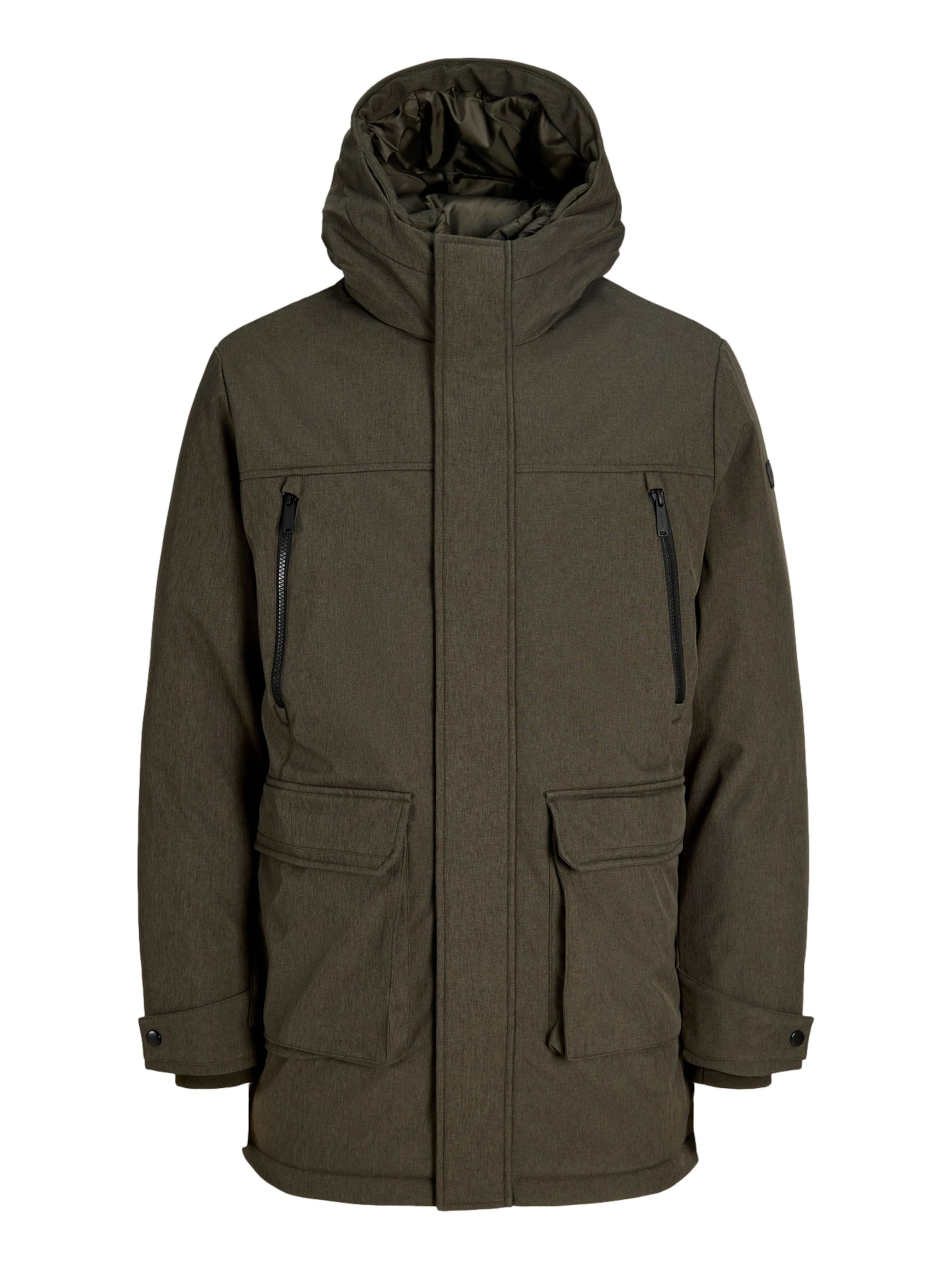 JACK & JONES Přechodová parka 'Clark' – zelená: přední strana