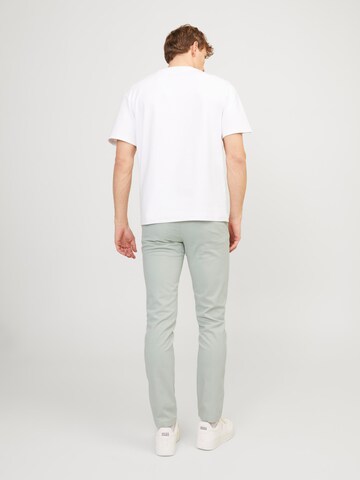 JACK & JONES - Slimfit Calças chino 'Marco Bowie' em verde