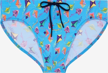 HOM Zwembroek ' Swim Mini Briefs Lido ' in Blauw: voorkant
