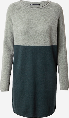 ONLY Knitted dress in Green: front