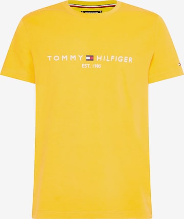 T-Shirt TOMMY HILFIGER en jaune : devant