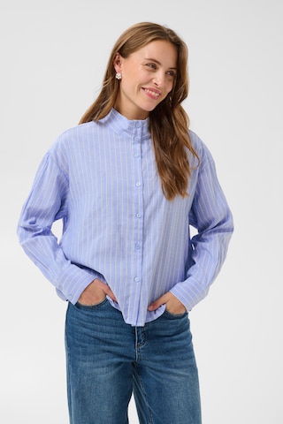Kaffe Bluse in Blau: Vorderseite