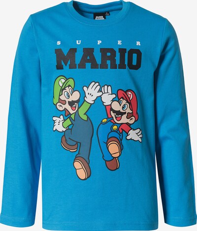Super Mario Shirt in blau / mischfarben, Produktansicht