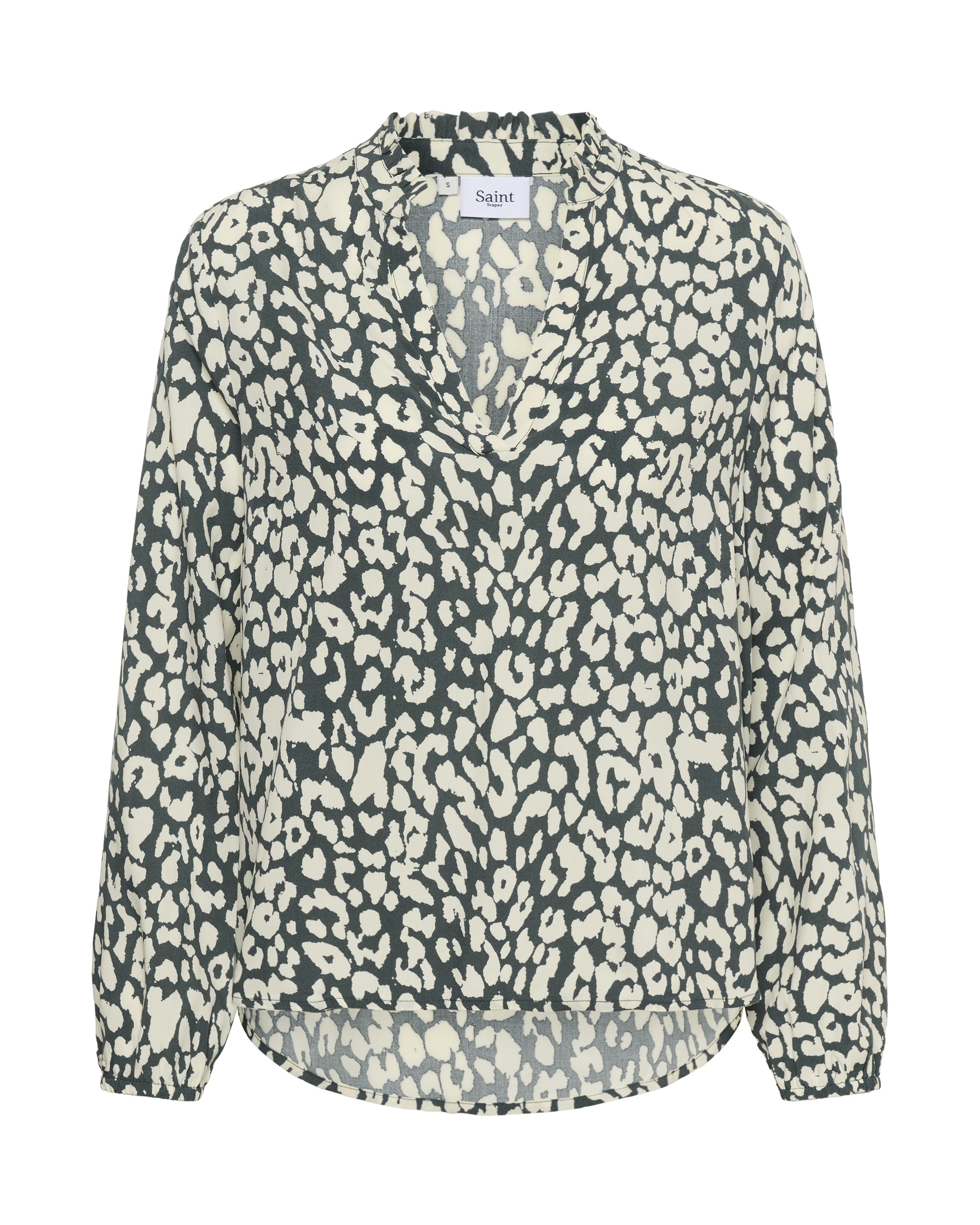 SAINT TROPEZ Blouse 'Eda' in Grey: front