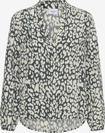 SAINT TROPEZ Blouse 'Eda' in Grey: front