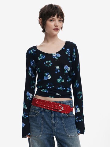 Desigual Πουλόβερ 'Fruit' σε μαύρο: μπροστά