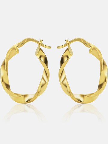 Boucles d'oreilles DIAMANT LETERNEL en jaune : devant