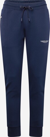 Hackett London Tapered Trousers in Blue: front