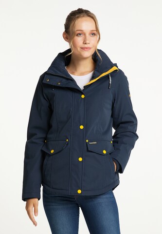 Schmuddelwedda Winter Jacket in Blue: front