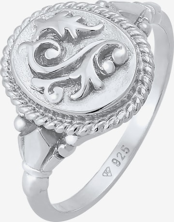 ELLI Ring Ornament, Vintage in Silber: predná strana