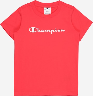 T-Shirt Champion en rouge : devant