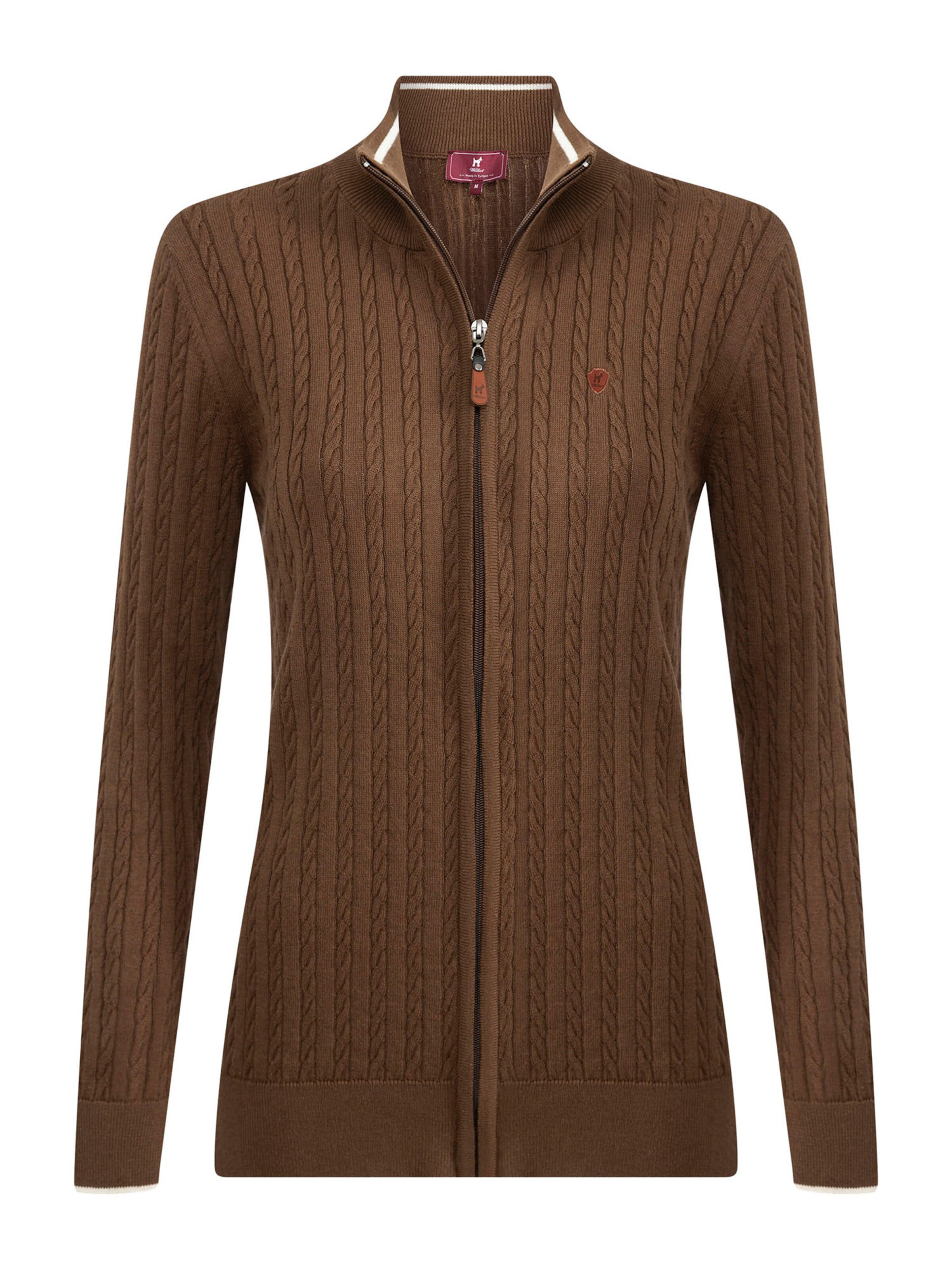 Williot Πλεκτή ζακέτα σε καφέ: μπροστά