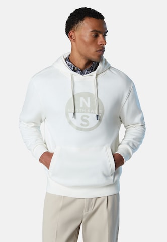Sweat-shirt North Sails en blanc : devant