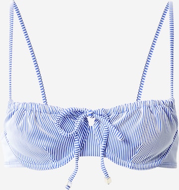 Hunkemöller Balconette Bikini Top in Blue: front