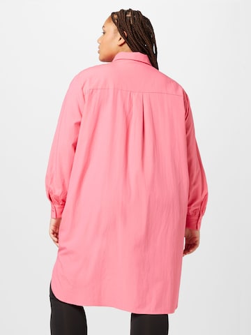 Fransa Curve Bluzka 'Vibi' w kolorze różowy