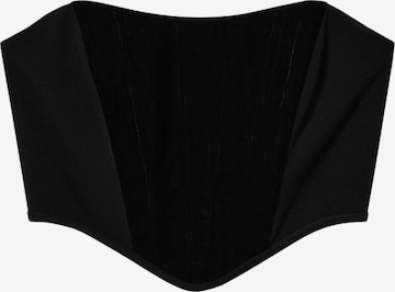 MANGO Top 'Shoffy' in Schwarz: predná strana