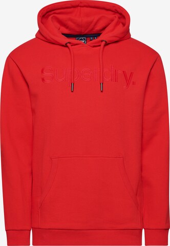 Sweat-shirt Superdry en rouge : devant