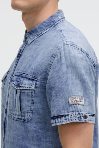 CAMP DAVID Regular Fit Hemd in Blau