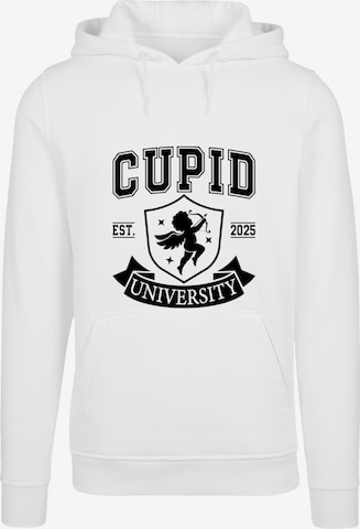 F4NT4STIC Sweatshirt 'Cupid University Valentinstag' in Wit: voorkant