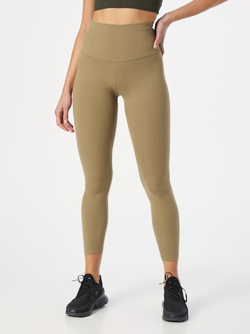 Varley Skinny Workout Pants in Green: front