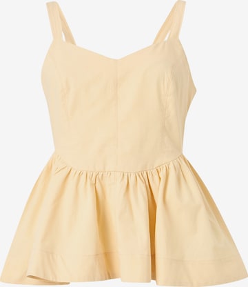 Haut 'MIRANDA' TOPSHOP en jaune : devant