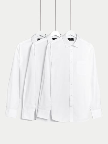 Regular fit Camicia business di Marks & Spencer in bianco: frontale