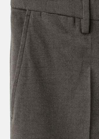 MANGO MAN Slim fit Pleated Pants 'Brest' in Brown