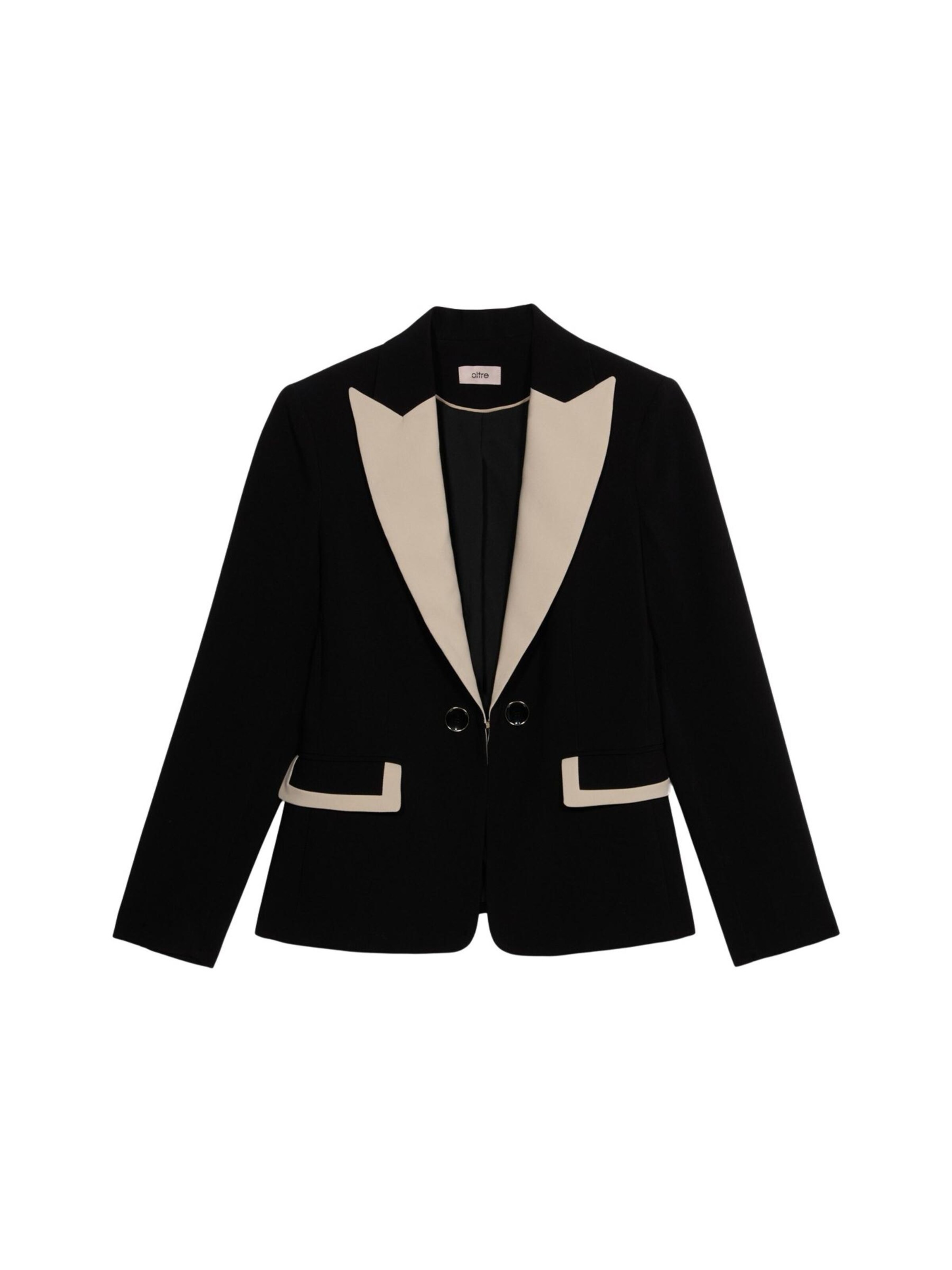 Blazer di oltre in nero: frontale