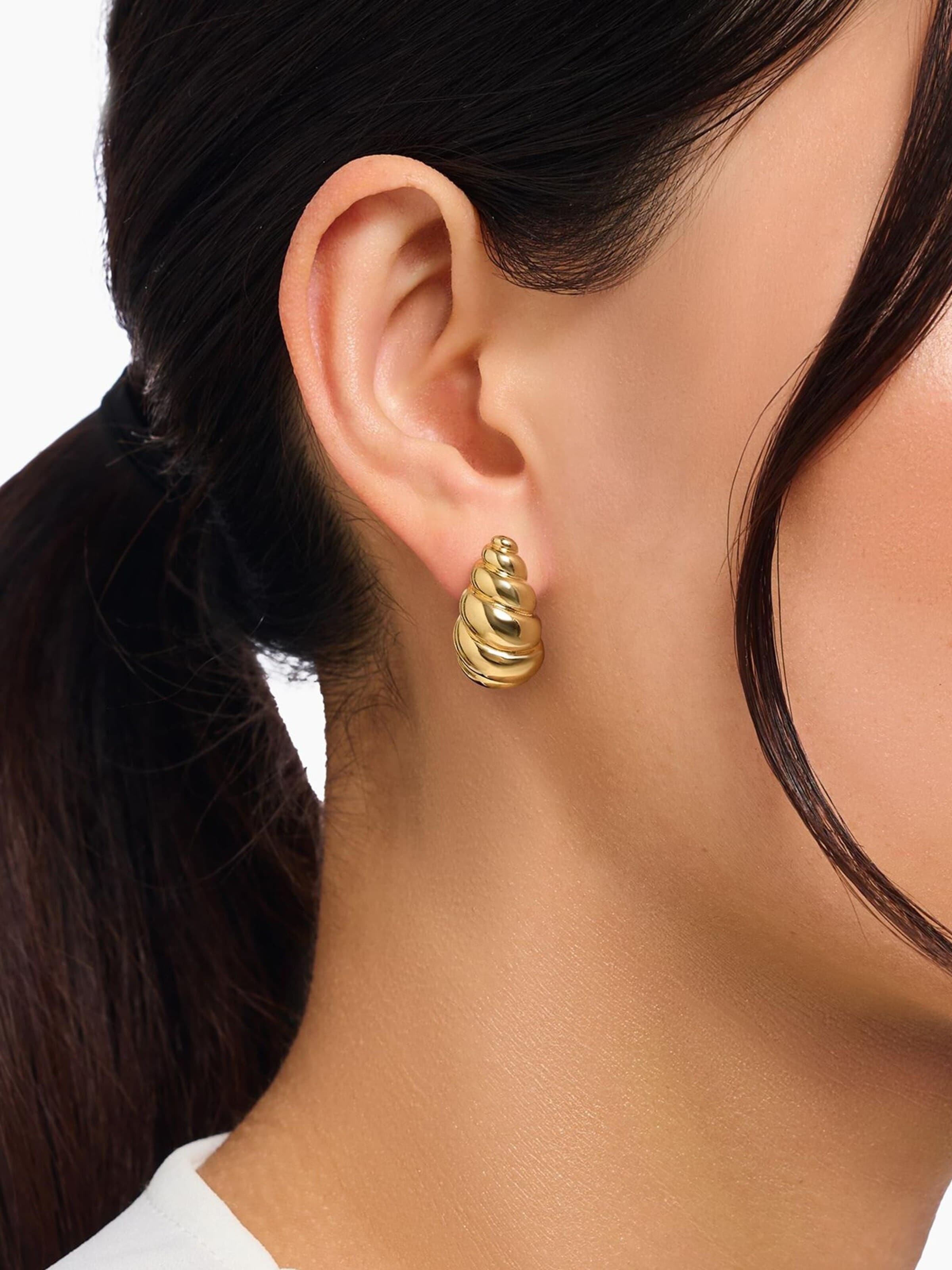 Boucles d'oreilles Thomas Sabo en jaune : devant
