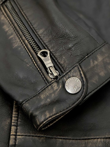 Lederjacken24 Between-Season Jacket 'Zenon-4' in Black