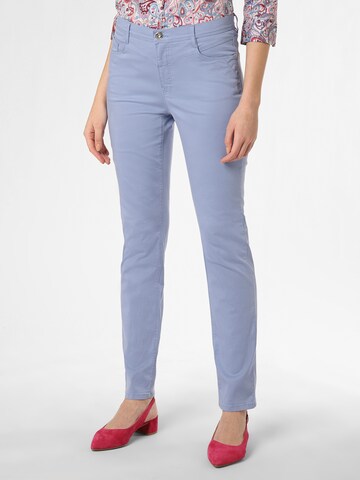 BRAX Slimfit Broek 'Mary' in Blauw: voorkant