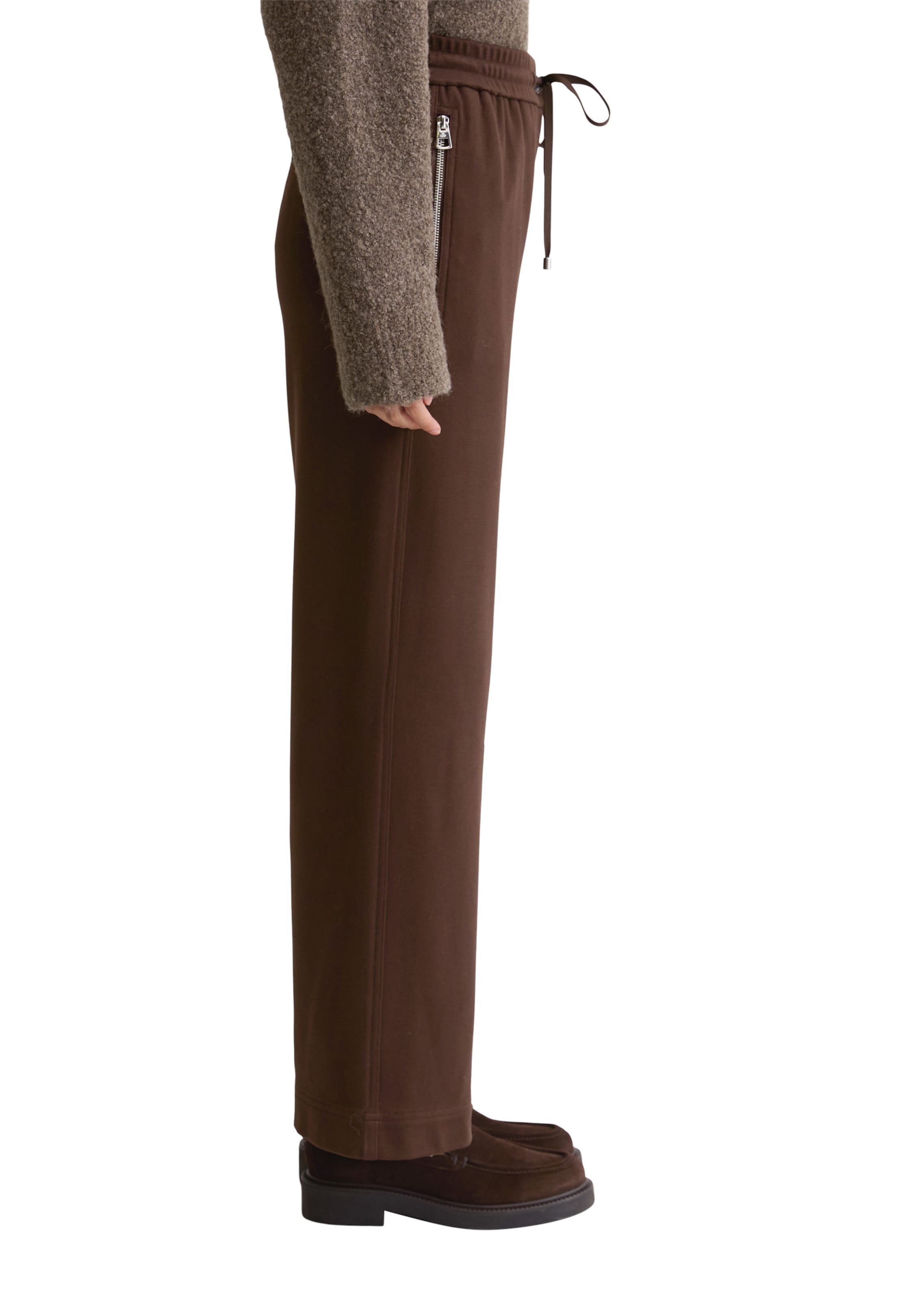 Marc O'Polo Voľný strih Nohavice - Hnedá