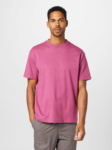 T-Shirt WEEKDAY en rose : devant