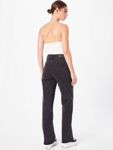 OBJECT Wide leg Jeans 'MARINA' i svart