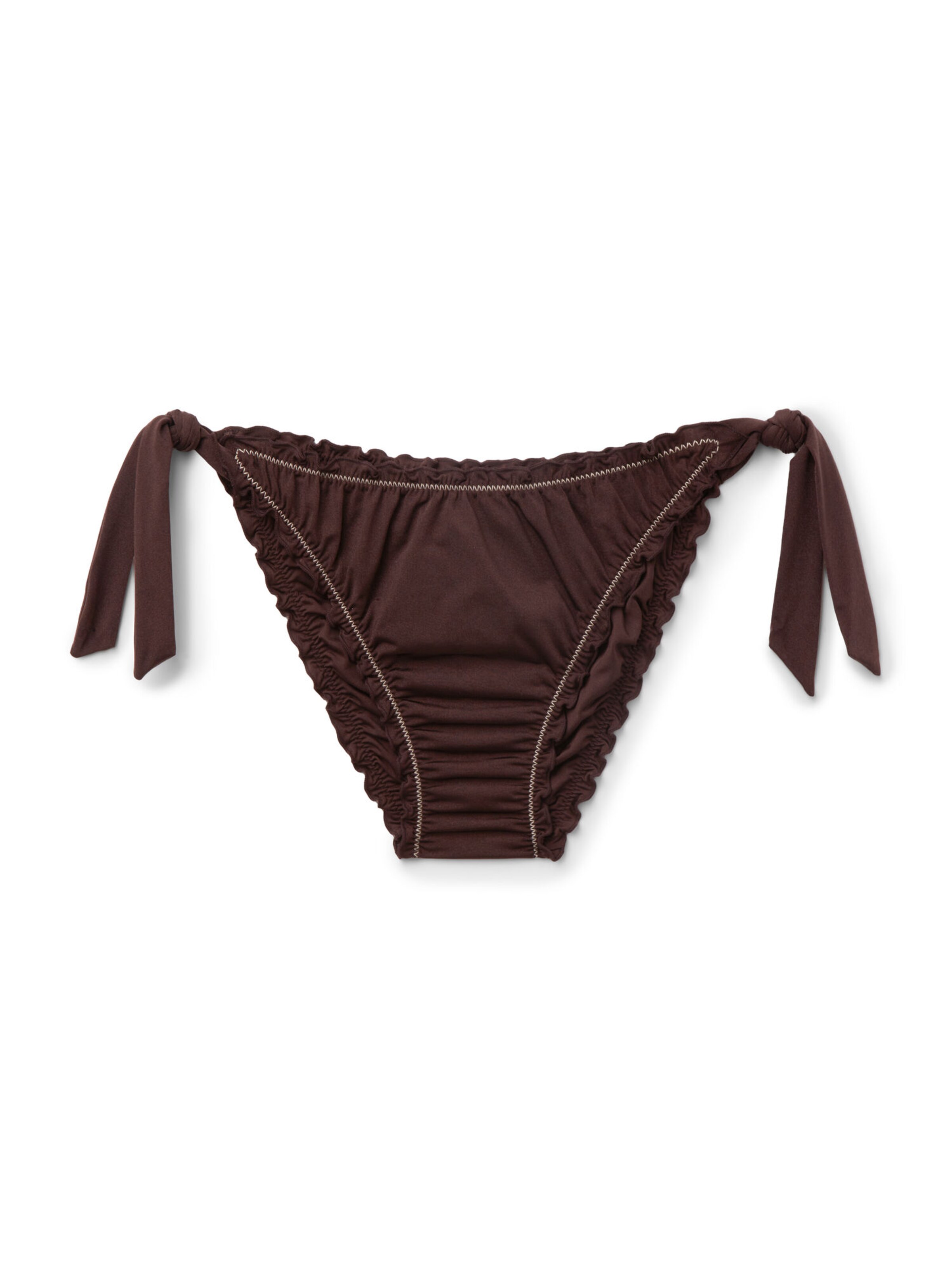 CALZEDONIA Bikini Bottoms 'Classic Doll' in Brown: front