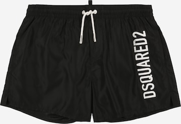 DSQUARED2Kupaće hlače - crna boja: prednji dio