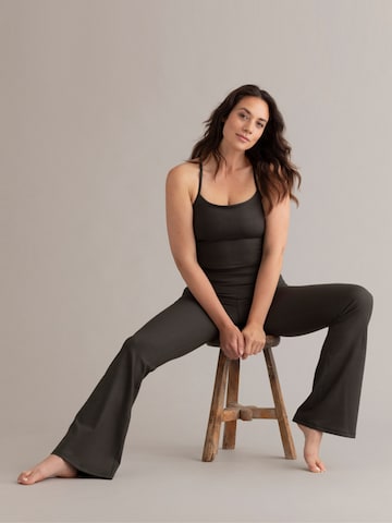 Hey Honey - Acampanado Leggings 'Flared Always Dressed' en verde