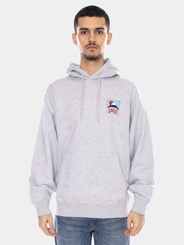 EDWIN Sweatshirt 'Sunset on Fuji'‌‌‌‌‌‌‌ in Grau: Vorderseite
