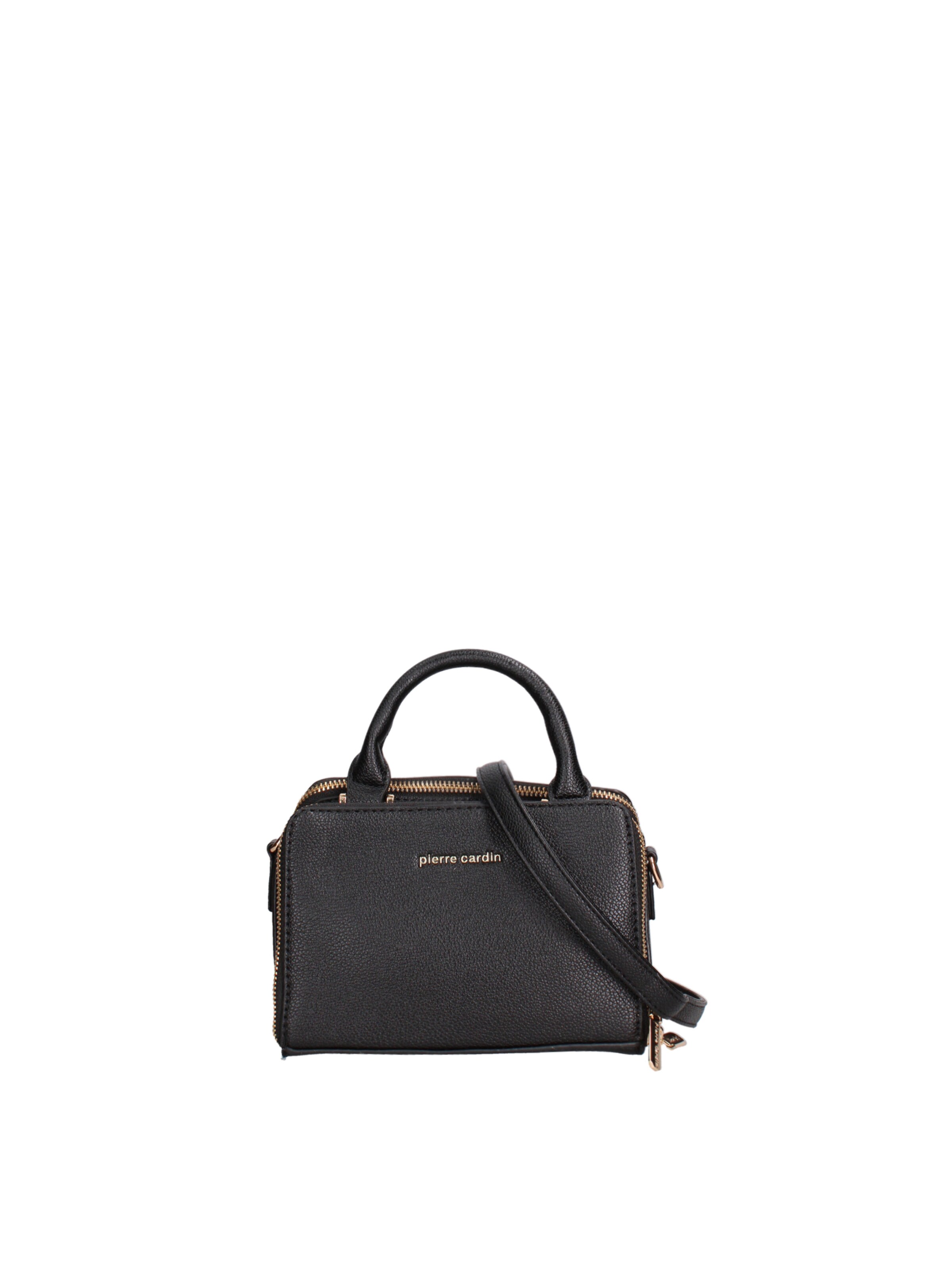 PIERRE CARDIN Handbag in Black: front