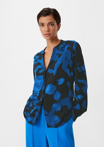 COMMA Blouse in Blauw: voorkant