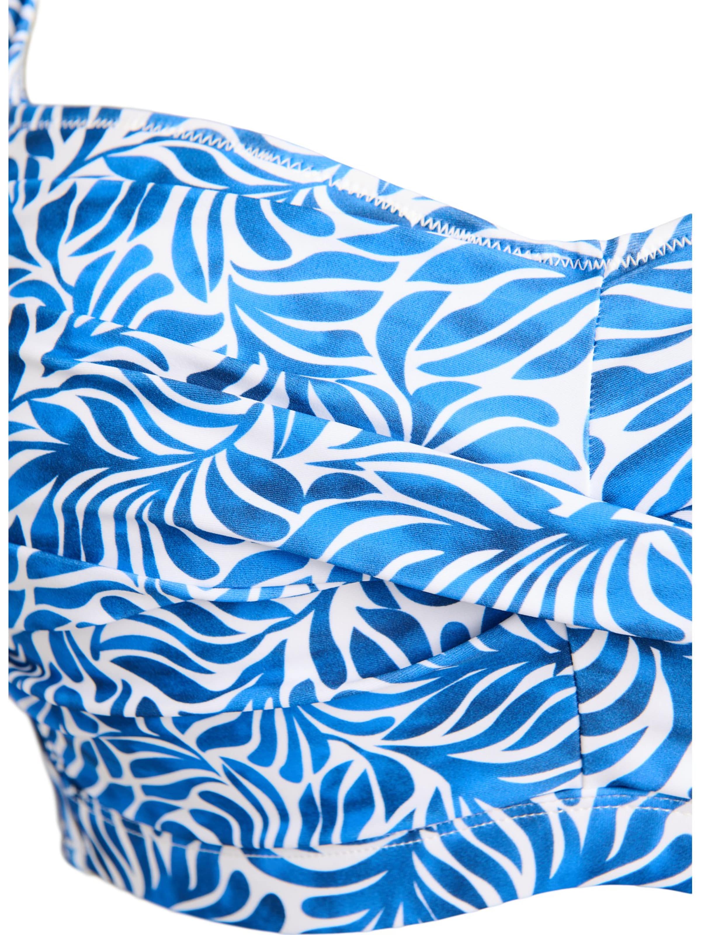 Swim by Zizzi Bustier Bikinitop 'Stella' in Blau