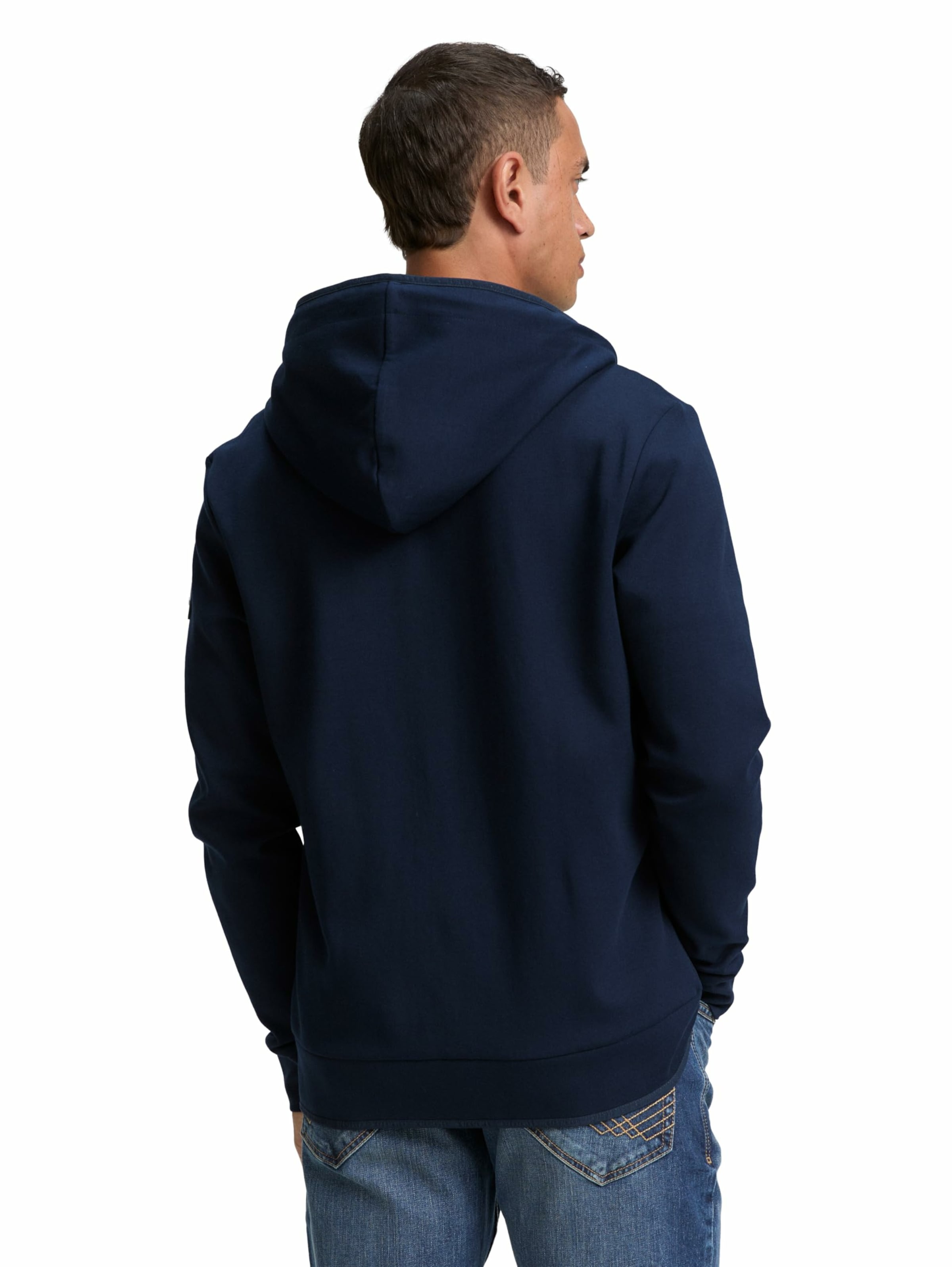 TOM TAILOR Sweatjacke in Blau