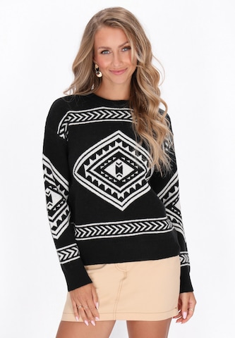 IZIA Sweater in Black: front
