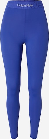 Calvin Klein Sport Skinny Broek in Blauw: voorkant