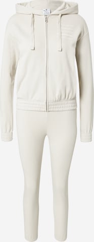 Champion Authentic Athletic Apparel Sweatsuit in Beige: front