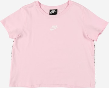 Nike Sportswear T-Shirt 'Repeat' in Pink: predná strana