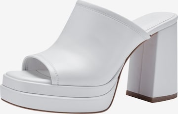 TAMARIS Mules in White: front