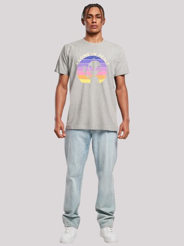 T-Shirt 'Alien Peace Sunset' F4NT4STIC en gris